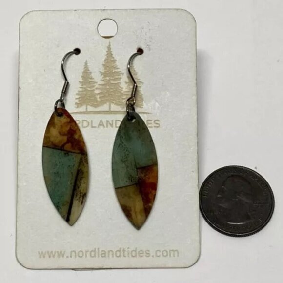Nordland Tides Earrings Dangle/Drop Style Acrylic Teardrops Fashion Jewelry NWT - Picture 8 of 8